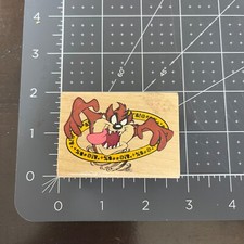 Looney Tunes Taz Manian Devil Taz Lines Rubber Stamp Wood Mount Rubber Stamp