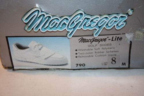 MacGregor - Lite Golf Shoes Woman's Size 8 White NEW IN BOX - Picture 3 of 8