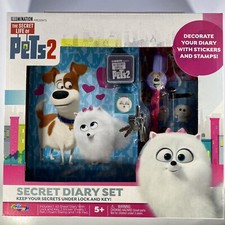 Secret Life Of Pets 2  Secret Diary Set  Diary, Stamp, Stickers, Pen