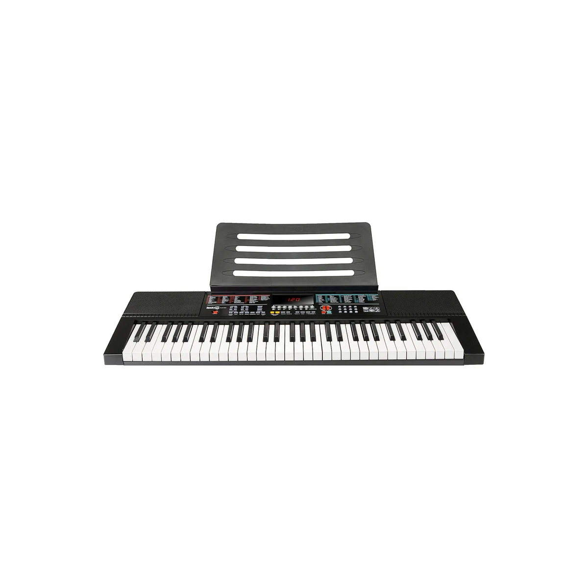  RockJam 49 Key Keyboard Piano with Power Supply, Sheet Music  Stand, Piano Note Stickers & Simply Piano Lessons, Black : Everything Else