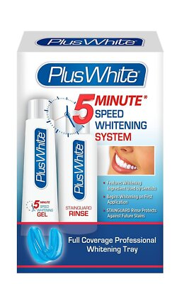 #ad #ad Plus White 5 Minute Premier Speed Whitening System StainGuard 3 Ct Whitening Kit $21.68