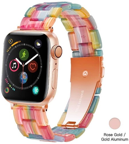 Rainbow Resin Wrist Strap For Apple 