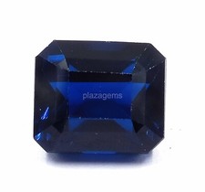 Natural Certified 18 Ct Sri Lanka Blue Sapphire Emerald Cut Loose Gemstone 4AUK