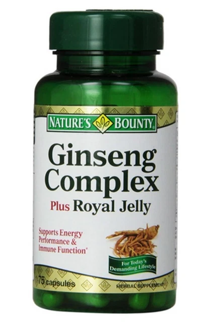 Cápsulas de ervas de ginseng Nature's Bounty