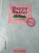 TABLE CLOTH----VINYL-- 52" X 70"--EASTER