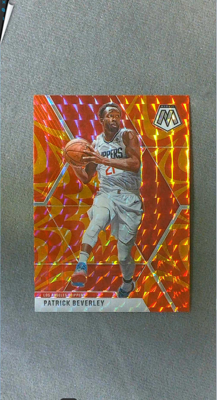 2019-20 Panini Mosaic Reactive Orange Prizm #88 Patrick Beverley Clippers