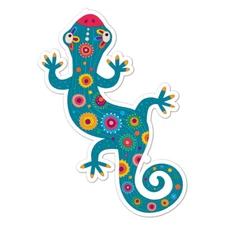 Mexico Lizard Gecko, Vinyl Decal Sticker, Indoor Outdoor, 3 Sizes, #8973