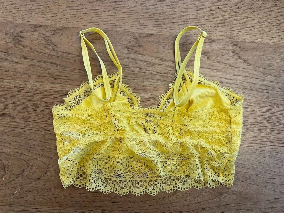 SOMA Intimates Amarillo Sol GRANDE Abrazable Encantador Encaje Bralette NUEVO Foto 2 de 2