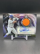 2023 Bowman Platinum Jasson Dominguez /99 Auto Jersey Patch #PPAR-JD Yankees A15
