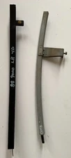 Window Guide Rail and Bracket inside LEFT REAR door. Saab 9000 1986 to 1989.