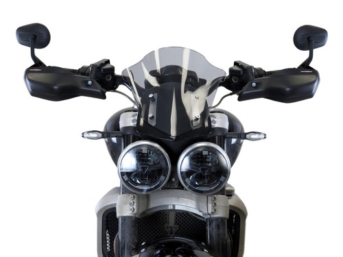 Triumph Rocket 3R GT 20-2024 Matt Black Handguard/Wind Deflectors Powerbronze - Picture 3 of 3