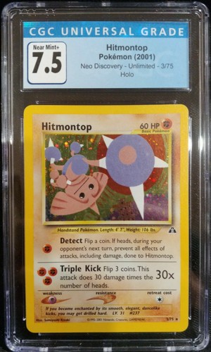 Hitmontop (Unlimited) graded CGC 7.5 for sale on eBay
