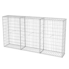 Gabion Basket Galvanised Steel 200x30x100 cm vidaXL