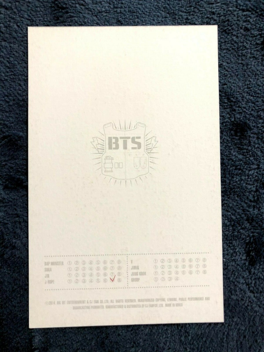 BTS 2014 LIVE TRILOGY THE RED BULLET Official Photo Card ( J-HOPE