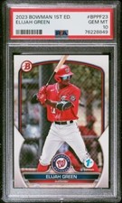 2023 Bowman 1st Edition Base #BPPF-23 Elijah Green PSA 10