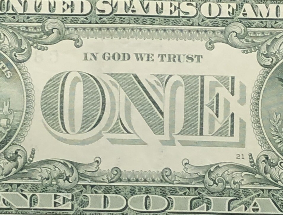 Three Consecutive Pairs Fancy Serial Number One Dollar Bill C88773301A