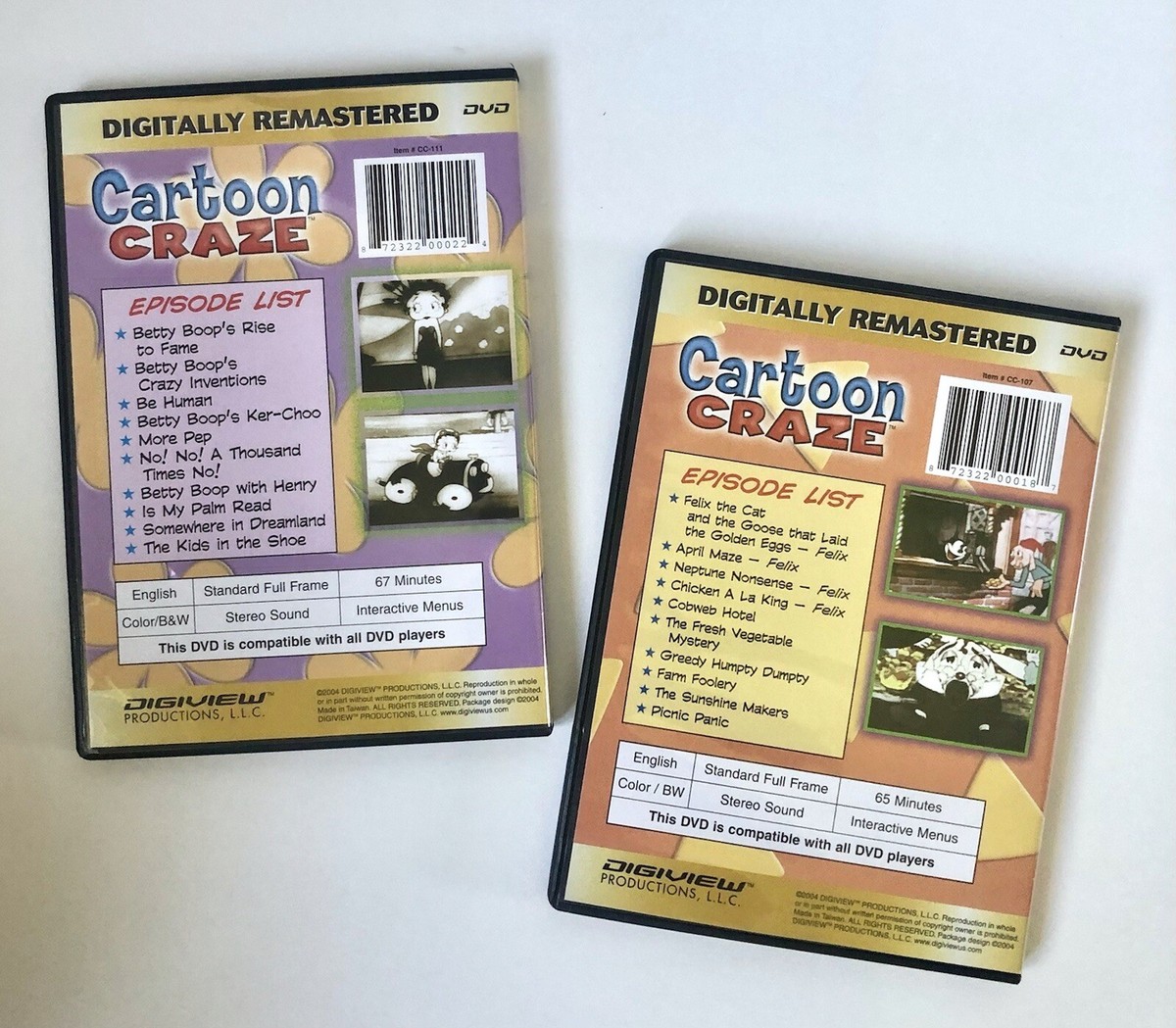Cartoon Craze Presents Tweety & Elmer NEW & Donald/Woody