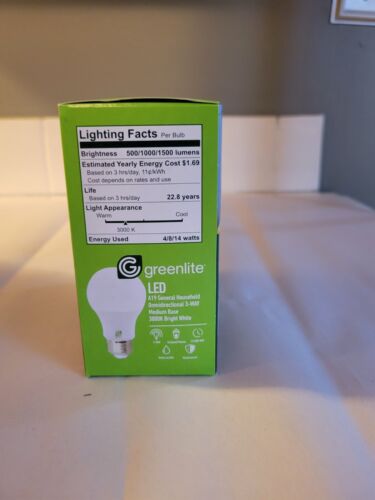 Greenlite 3-way LED 4W/8W/14W Two Pack - New in Box - Picture 2 of 6