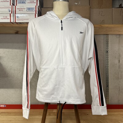 Reebok Speedwick 1/4 Zip Hoodie Men s 3XL White NWT