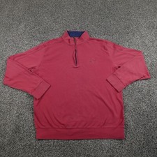 Greg Norman Sweater Mens Large Red Shark Outdoor Sweatshirt Casual Golf Preppy