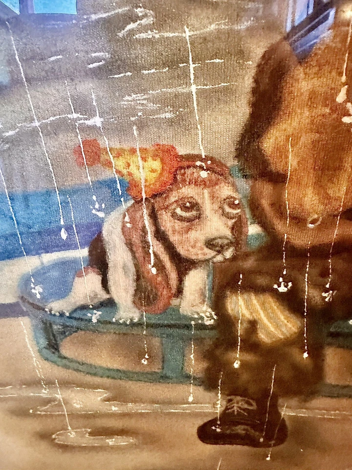 Pintura Original de Emmett Kelly Jr: El Payaso Triste - ¡Firmada y Enmarcada a Mano! Foto 4 de 4