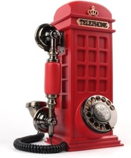 FESTRING Audio Guest Book Wedding Phone with Vintage Phone Booth Design, Record