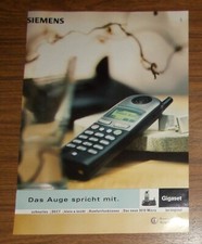 Seltene Werbung SIEMENS GIGASET 3010 MICRO Komfort- & DECT-Schnurlostelefon 2000