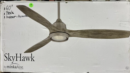 Minka Aire Skyhawk  60”  Coal Modern LED Ceiling Fan with Remote Control - Picture 1 of 2