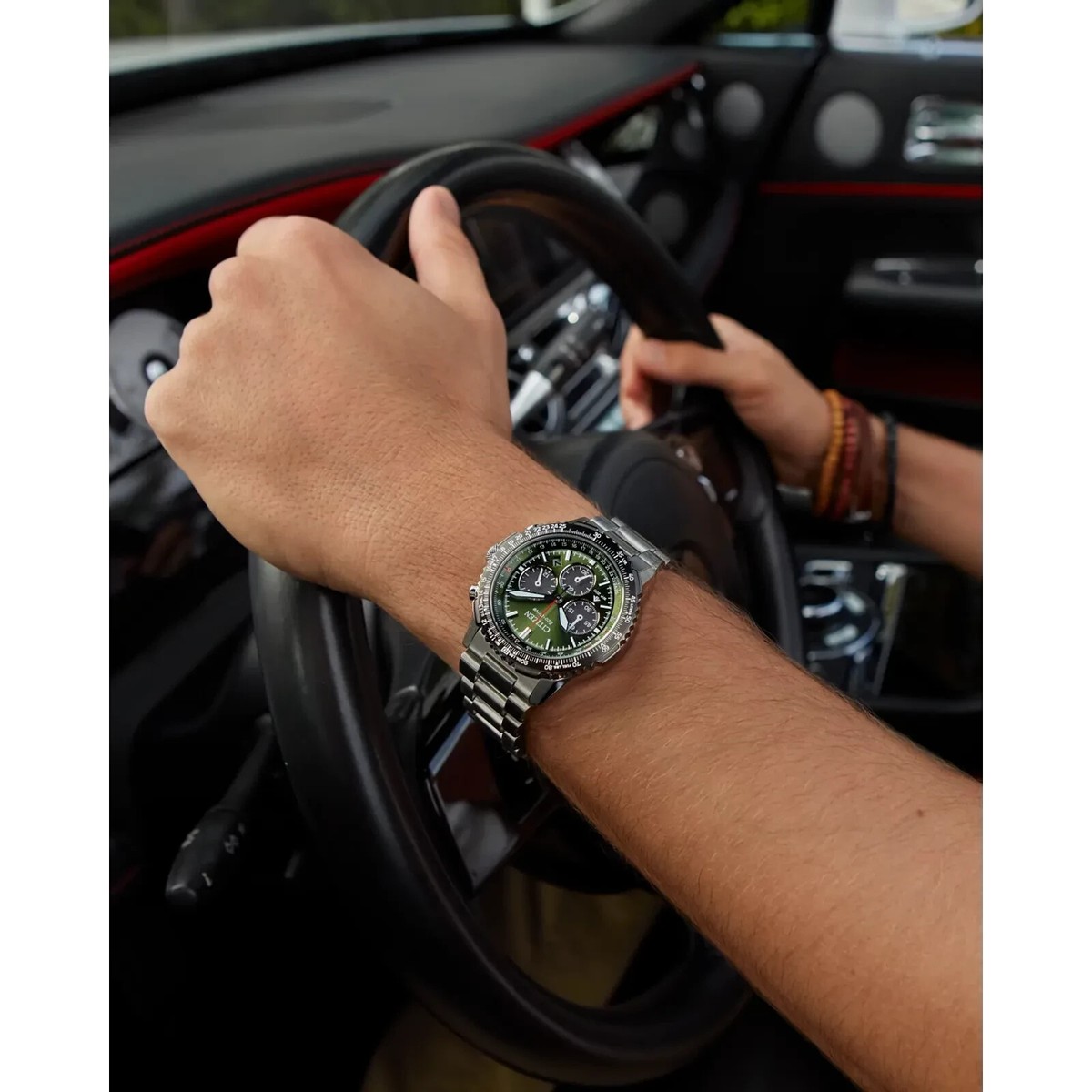 Citizen Men's Promaster Eco-Drive Chronograph Date Silver Watch