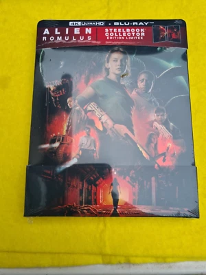 Alien Romulus steelbook 4K Ultra HD + Blu Ray Edition Limitée Neuf d'origine Fr - Photo 1/2