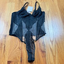 NEW - Savage Fenty by Rihanna Underwire Teddy Black Signature bodysuit Domingos