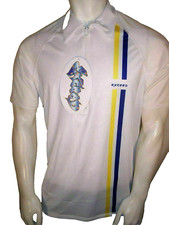 NEW EXCEED XXL 1/4 Zip White Striped Poly/Spandex Men's SS Rash Guard 38