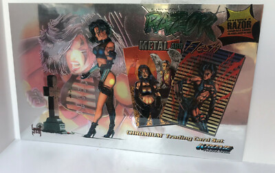 Razor Metal and Flesh Chromium Trading Card Set Special Promo Card