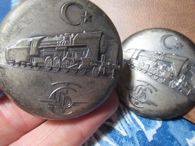 2 Vintage Cortebert Swiss POCKET WATCH front Only parts crescent moon star train