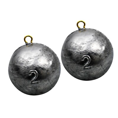 pack Salmon Cannonball Weight 2lb Lead Downrigger Sinker