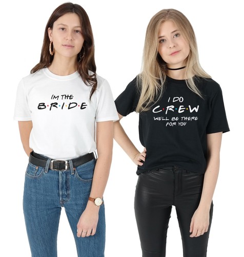 Friends Wedding T-shirt Shirt Set Hen 