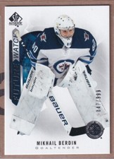 2020-21 SP Authentic Future Watch #186 Mikhail Berdin RC /999 - Winnipeg Jets