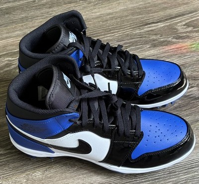 Nike Men\'s Size Jordan 1 Mid TD FJ6805 401 Game Royal/Black Football Cleats FJ6805-401 Men main image 3