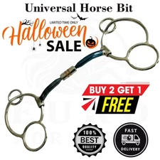 Universal Horse Bit Blue Sweet Iron Copper Roller Mouth Equestrian Horse Bit