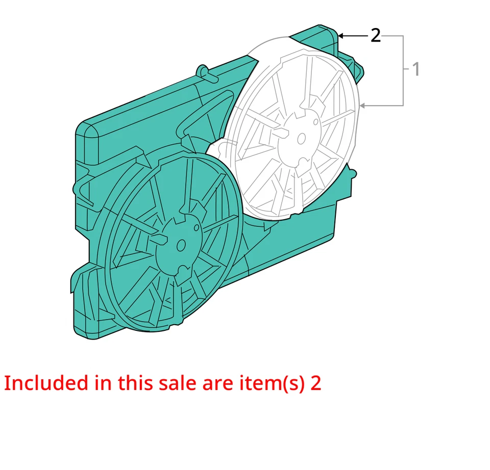 2004-2010 CHEVROLET SATURN КОБАЛЬТОВЫЙ ИОННЫЙ САВАН PKG ENG КЛАССНЫЙ ВЕНТИЛЯТОР 22697113 - НОВЫЙ - Изображение 2 из 3