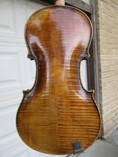 Old c1900 German Stamped Violin Intense Tiger Flamed 4/4 Ready to Play NO RESRV