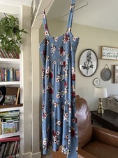 Loft Blue Floral Women’s Dress Size Small Mid Length 