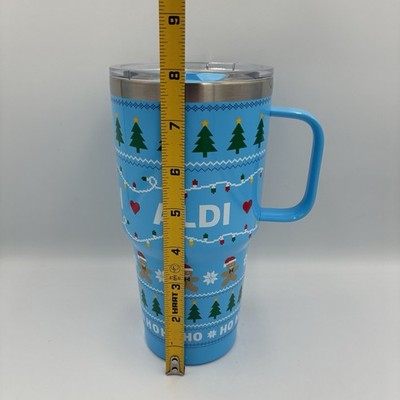 ALDI Gear Christmas Stainless Steel Tumbler Travel Mug 28 Oz 2024