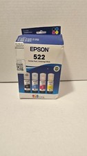 Epson 522 EcoTank Black  Color Ink Combo 4 Pack EXP 08/2030 DESCRIPTION 