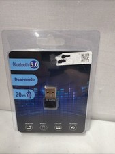 Bluetooth USB Adapter 5.0 Nano Dongle Dual-mode PC Laptop Headset 20m Range