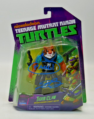 2014 PLAYMATES TMNT TEENAGE MUTANT TURTLES TIGER CLAW Signed by Eric Bauza