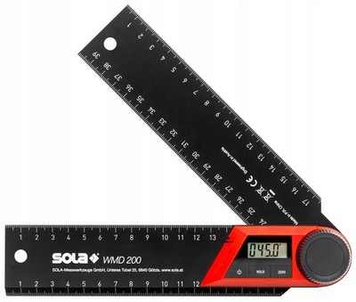 Digital Protractor 20cm Aluminum Measuring Tool