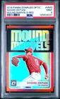 2018 Donruss Optic Mound Marvels #MM3 Shohei Ohtani Red Prizm #/99 PSA 9