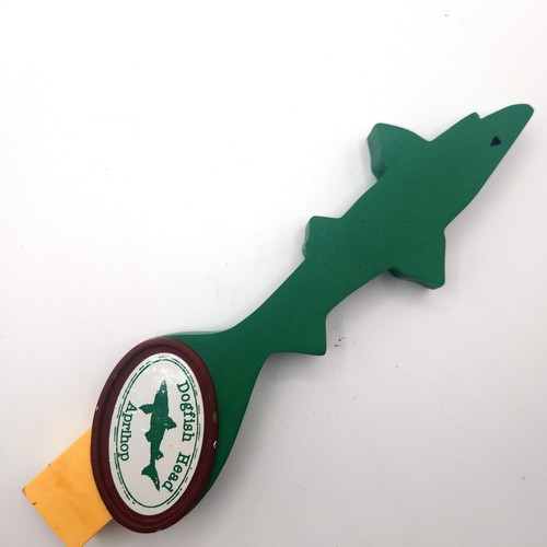 Dogfish Head Aprihop Beer Tap Handle Pull Green Shark 12” Draft Keg Mancave
