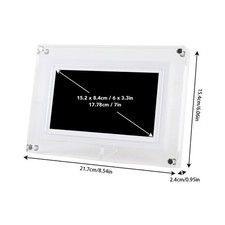 7 inch Acrylic Digital Photo Frame LED Colorful Light 4GB Auto-Rotate